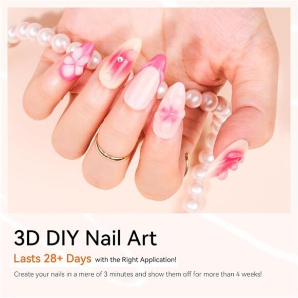 3D Nail Gel - Nail Art Sculpting Gel Nail Glue 15g No Wipe Clear Gel Polish - Picture 3 of 7